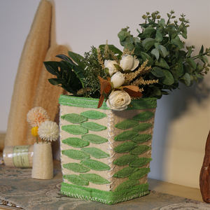 Esponjas de Lufa Naturales Personalizables y Cestas de Almacenamiento Hechas a Mano con Decoraciones Coloridas para Escritorio - Product Image 4