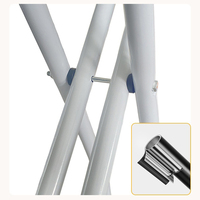 Planche à repasser pliable sur pied, réglable en hauteur, avec housse résistante à la chaleur, pour presse à vapeur et table de repassage