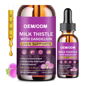 Extrait liquide de chardon-marie naturel, formule personnalisée, marque privée OEM, sans alcool, végétalien, liquide oral pour adultes, détoxifiant pour <span class=keywords><strong>le</strong></span> <span class=keywords><strong>foie</strong></span> - Product Image 1