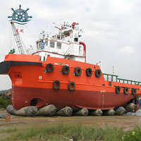 Airbag de mise à l'eau multi-couches renforcé en caoutchouc naturel, haute pression, pour chantier naval, certifié CCS BV ISO9001, directement de l'usine