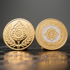 Pièce de monnaie commémorative plaquée or antique, design 3D moulé sous pression, style moderne personnalisé, livraison rapide, pièce de monnaie creuse de souvenirs, breloque de défi - Product Image 1