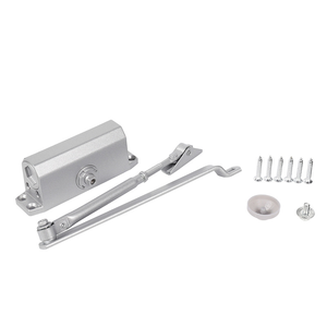 VIANS Meccanismo di <span class=keywords><strong>Chiusura</strong></span> Automatica per Porte in Lega di Alluminio Moderno, 80kg, Ammortizzazione Fluida, Autobloccante, <span class=keywords><strong>Chiusura</strong></span> Lenta, Apertura a 180°, Facile Installazione - Product Image 5