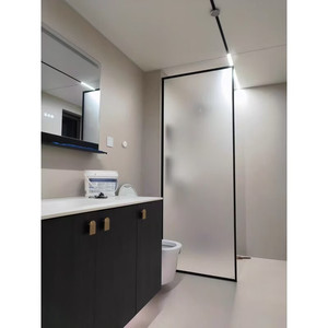 Mampara de Ducha de Lujo para <span class=keywords><strong>Baño</strong></span>, Panel de Vidrio de 6mm, 8mm, 10mm de Grosor, Personalizable, <span class=keywords><strong>Estilo</strong></span> de Mampara de Ducha, Vidrio Opcional - Product Image 5
