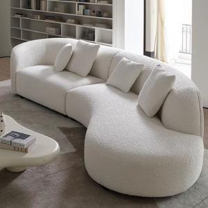 Современный Трехместный раздвижной диван для гостиной с губчатой отделкой из бархатной ткани, секционная мебель - Product Image 4