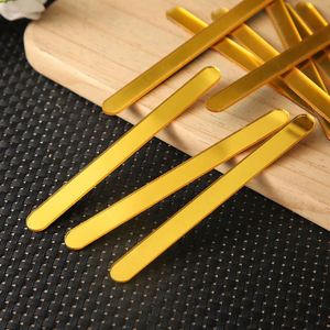 Bâtonnets en plastique colorés Ww23 pour gâteaux, glaces et palettes en acrylique – Cadeaux promotionnels personnalisés - Product Image 4