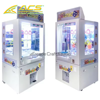 Machine d'arcade à griffes ACS Prize Claw, borne de jeu à plusieurs fentes avec distribution de cadeaux, certification CE, fonctionnement à monnayeur, prise en charge japonaise/espagnole