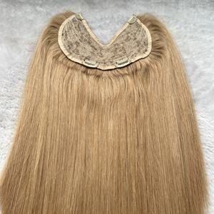 100% Extensions <span class=keywords><strong>de</strong></span> cheveux humains vierges alignés sur les cuticules Clip sur soie droit Double dessiné Clip dans l'extension Clip dans les cheveux One Piece - Product Image 3