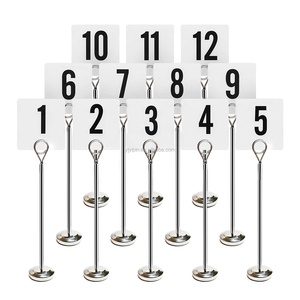<span class=keywords><strong>Numéro</strong></span> <span class=keywords><strong>de</strong></span> <span class=keywords><strong>table</strong></span> debout d'acier inoxydable <span class=keywords><strong>de</strong></span> <span class=keywords><strong>restaurant</strong></span> simple avec différentes tailles - Product Image 1