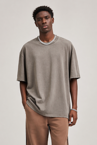 SK 230G Oversized Heavy Tee Custom Printing <strong>Plain</strong> Blank Unisex Men's T-shirt High Quality Solid Heavyweight 100% Cotton <strong>Tshirt</strong> - Product Image 3