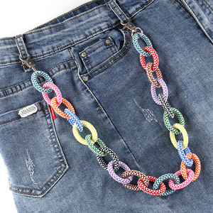 Trendy Colored Resin Waist <b>Chain</b> For <b>Jeans</b> Casual Fashion Body <b>Chain</b> Accessory - Product Image 3