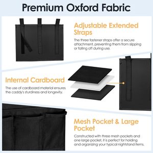 Collège dortoir organisateur de stockage <span class=keywords><strong>suspendu</strong></span> sac de rangement poche <span class=keywords><strong>chevet</strong></span> caddie pour lits d'hôpitaux superposés - Product Image 4
