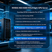 Server AI HGX NVIDIA B300 NVL8 SXM 8-GPU untuk Pelatihan AI, Inferensi, dan HPC (High Performance Computing)