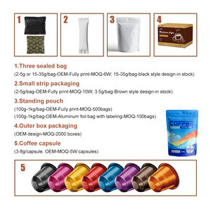 Café froid AMULYN Aracabi <span class=keywords><strong>Blue</strong></span> <span class=keywords><strong>Mountain</strong></span> 4 en 1, poudre de café aux champignons, goût neutre, en sachet - Product Image 6