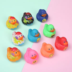 Высококачественная резиновая утка, украшения для вечеринки, плавающие цветные детские игрушки для купания, спрей воды, утки для Хэллоуина - Product Image 5