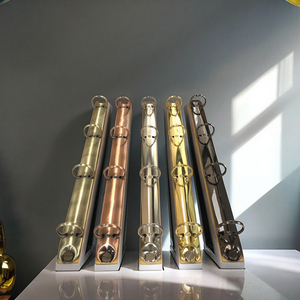 Antike Metall-3-Ring-Ordner mit Nickeloberfläche, mehrfarbig, für Notizbücher und Alben, Fabrik-Großhandel für Büroordnung - Product Image 4