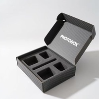 Boîte cadeau personnalisée en carton ondulé recyclé réutilisable, gaufrage en forme d'avion, emballage pour le transport de vêtements
