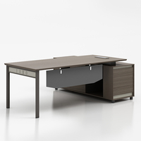 Bureau de direction en L moderne et luxueux, mobilier de bureau modulaire en bois pour ordinateur, bureaux élégants pour cadres