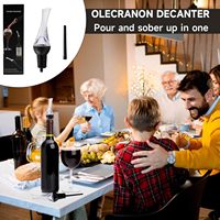 Cadeau d'affaires, accessoires de bar, pour la maison, moderne, portable, en plastique ABS+Silicone, aérateur de vin rouge en forme d'aigle