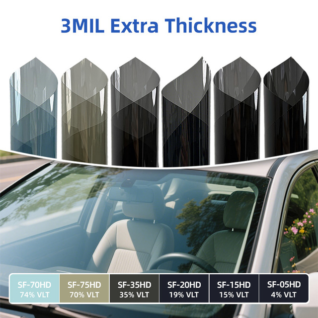 Nano Ceramic 3mil Car Solar Film 95% Heat Rejection 99% UV Rejection Ultra High Definition Automotive Window Tint