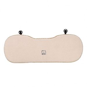 Car Seat Cushion White <b>Pink</b> Lambswool Luxury High Quality Universal Fit Plush Cute <b>Bear</b> Design Warms Car - Product Image 5