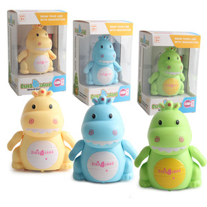 Penna Magica Dinosauro Induttivo che Segue la Linea Nera, Animale su Binario a Induzione con Ricarica, Luci e Musica, Giocattolo Elettronico per Bambini - Product Image 6