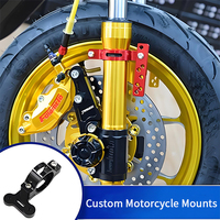 Support de moto personnalisé tournage fraisage pièces d'usinage CNC aluminium/acier inoxydable boîte arrière/phare support de lumière de moto