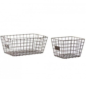 Cesta de alambre de metal rectangular personalizada con acabado para almacenamiento en el hogar y la cocina - Product Image 6