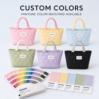 Sac fourre-tout matelassé personnalisé avec logo pour femme, sac à main léger rembourré, sac à bandoulière doux et rembourré, vente en gros OEM ODM