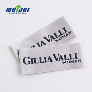 Nhãn Hiệu Quần Áo May Mặc Tùy Chỉnh Chất Lượng Cao Nhãn Hiệu Damask Dệt Satin Nhãn Chính Hình Chữ Nhật Hoặc May Tùy Chỉnh, Là Trên Vải - Product Image 2