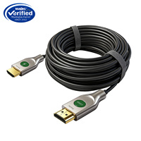 Kabel Serat Koaksial Aktif Kecepatan Tinggi Baru 10M-120M untuk Kabel AOC 2.1 untuk Penggunaan Monitor/Proyektor 8K60Hz Male/Male dengan Selubung PVC