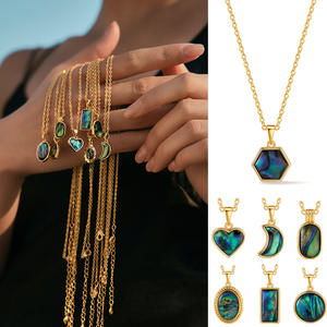 Collar con Colgante <span class=keywords><strong>de</strong></span> Acero Inoxidable al por Mayor para Mujer, Diseño Versátil <span class=keywords><strong>de</strong></span> Corazón con Cielo Estrellado, Zirconia Cúbica Tallada en Corazón, Diseño Gráfico <span class=keywords><strong>de</strong></span> Tela <span class=keywords><strong>de</strong></span> Octubre - Product Image 1