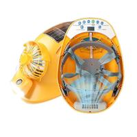Casque de sécurité solaire avec ventilateur intégré pour chantier de construction en ABS