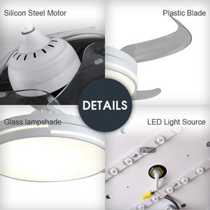 <span class=keywords><strong>Ventilateur</strong></span> de <span class=keywords><strong>plafond</strong></span> à led invisible de décoration de pales ABS d'intérieur Morden sans lame promotionnel avec lumière - Product Image 4