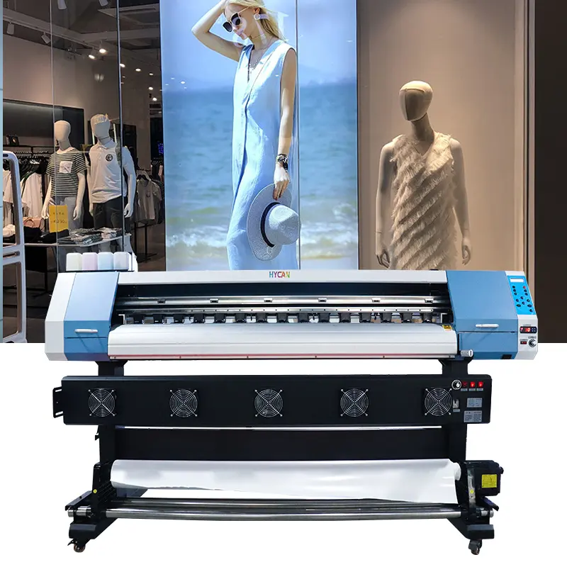 Цветной струйный принтер CMYK 1,8 м с печатающей головкой Epson, высокоскоростной экологически чистый принтер