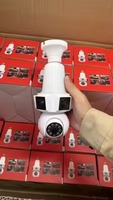 Caméra de sécurité sans fil 4K WiFi pour la maison, compatible Alexa et Google Assistant, vision nocturne infrarouge, alerte de mouvement, stockage dans le cloud