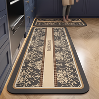 Tapis de cuisine personnalisé, lavable, en boue de diatomée, antidérapant, motif puzzle, anti-fatigue, adapté aux animaux domestiques, écologique