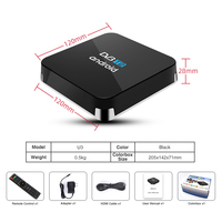 Receptor de TV Satelital Ott 4K Android y DVB S2, Smart TV Box Android