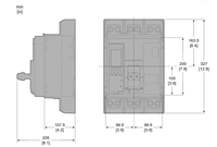 Disjoncteur Schneider MCCB NS-630A/800A/1000Amp/1250A/1600A 3 pôles 4P, disjoncteur à boîtier moulé 50KA