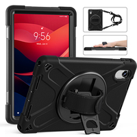 Bandoulière en silicone souple et dur PC pare-chocs rotatif pli support main robuste étui pour tablette pour Lenovo Pad 11 2025