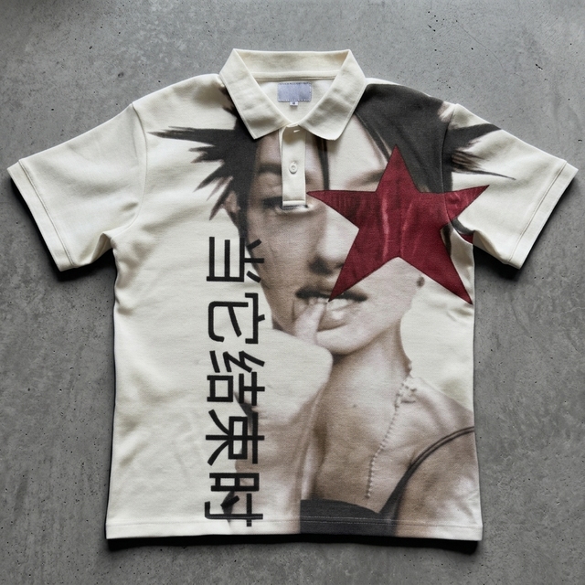 Manufacturer Custom Mens Character Cotton Printed Graphic Short Sleeve Polo T-Shirt for Men