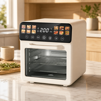 Four à Friture à Air Chaud Numérique Grande Capacité 12,5 L avec Fenêtre de Visualisation et Écran Tactile, Four à Convection Électrique pour Cuisine Domestique