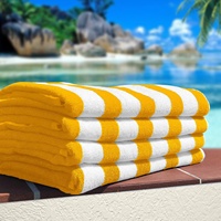 Custom Luxury Jacquard Beach Towel Hot Sale Soft 100% Cotton Large Stripe Beach Towel