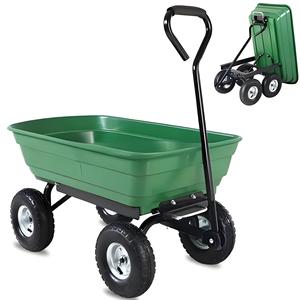 <strong>China</strong> Factory Heavy Duty <strong>Garden</strong> Cart with Tipping Barrow <strong>Trolley</strong>