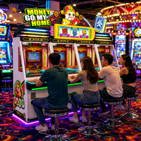 Pousse-pièces d'arcade pour parcs d'attractions, fourni par l'usine, avec garantie d'un an, incluant machine à pousse-pièces et vente en gros de pousse-pièces