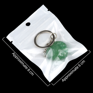 Llavero de Acero Inoxidable con Piedra de Jaspe Rojo Natural y Ágata, Colgante de Pata de Oso, Regalo para Parejas, Mujeres y Niñas - Product Image 5