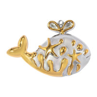 BM Accessoires d'été en gros DIY Pendentifs et breloques de mode pour femmes en acier inoxydable, motifs coquillage, grande étoile de mer et queue de poisson