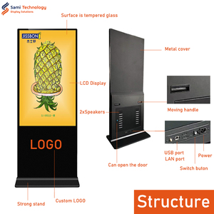 Tầng đứng 55 inch trong nhà 2K màn hình kích thước tiêu chuẩn miễn phí Totem <span class=keywords><strong>TV</strong></span> tầng đứng dọc kỹ thuật số biển hiển thị - Product Image 2