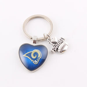 Portachiavi con Moschettone in Ferro con Logo della Squadra NFL - Stampa Digitale, Stile Sportivo, Impermeabile e Leggero - Product Image 1