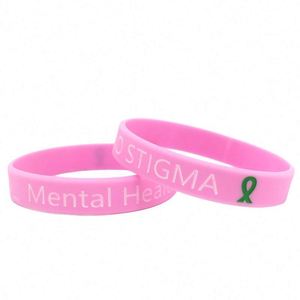 Pulsera de Silicona para la Salud Mental Sin Estigma, Personalizable con Logotipo e Información, Brazalete de Silicona para Cuidar tu Mente - Product Image 4
