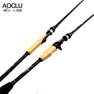 Canne à pêche AOCLU <span class=keywords><strong>ARC</strong></span> Baitcasting & Spinning, action légère, IM6 100% carbone 24T, 3 pièces, 7' & 7'6\", pêche au bar et aux crevettes - Product Image 2